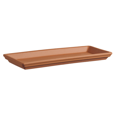 CLAY SAUCER, RECT 17" ITALIAN