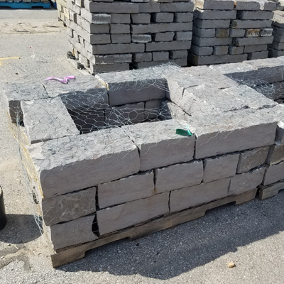 NATURAL BLUE SANDSTONE FIREPIT