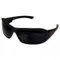 Brazeau Black Safety Glasses with Smoke Lenses