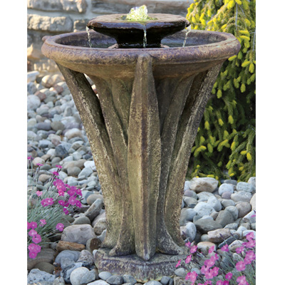 FOUNTAIN, 2-TIER MDW GLO 27" 93#