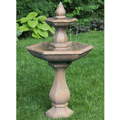 FOUNTAIN, 2-TIER BOCA HEX 136#