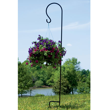 SHEPHERD HOOK, 5/8" X 88" BLACK