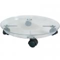 SAUCER, 14" ROLLING CLEAR