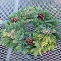 Mixed 24" Pine Wreath with Pine Cones