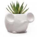 PLANTER, MOUSE WHITE