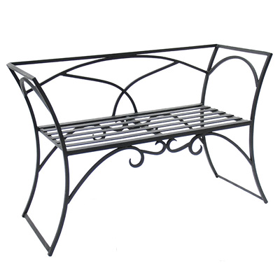 BENCH, ARBOR WITH BACK