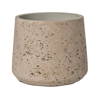 POT, PATT L GREY WASH 7.8"D
