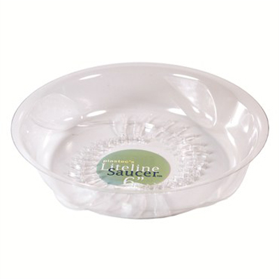 SAUCER, 6" LITELINE CLEAR