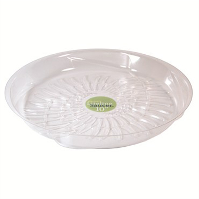 SAUCER, 10" LITELINE CLEAR