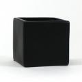 PLANTER, CUBE BK