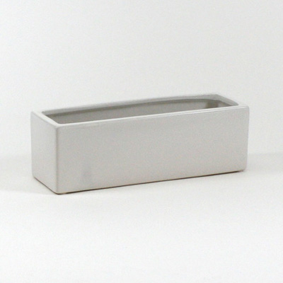 PLANTER, RECT. WHITE
