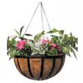 HANGING BASKET, 22" TRAD. W/ LIN