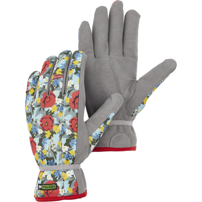 GLOVE, ROBIN FLORAL/GREY SIZE 8