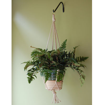 HANGER, 36" MACRAME-ASSORTED