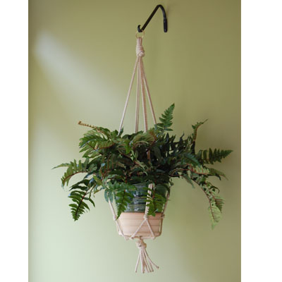 HANGER, 30" ALL NATURAL JUTE