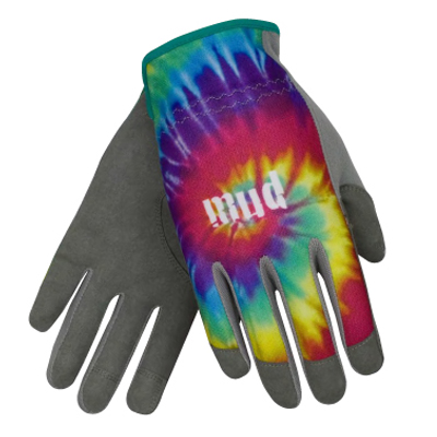 GLOVE, ZIG ZAG MUD TEAL/WH MED