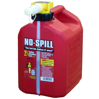 GASOLINE CAN, NO-SPILL  2.5 GAL