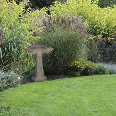 BIRDBATH, HEX PRAIRIE 176#