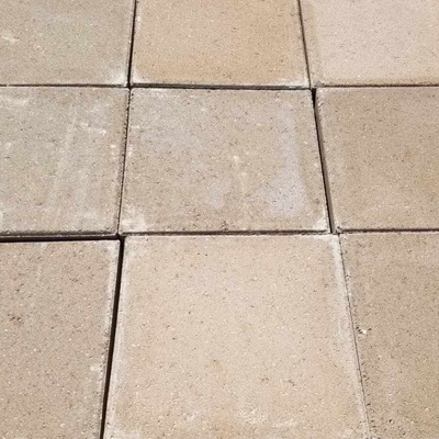 STEPPING STONE, SQUARE TAN 12"