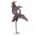 HERON, 48"H DANCING COPPER