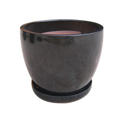 POT, 7" JEFFERSON BLACK