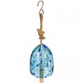 CHIME, LIGHT BLUE GLASS BELL