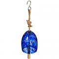 CHIME, DEEP BLUE GLASS BELL