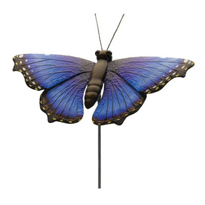 STAKE, 46" BUTTERFLY BLUE MORPHO