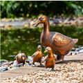 DUCK FAMILY, BRONZE 4 PIECE