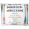 PILLOW, LAKE HOUSE RULES 19X24"