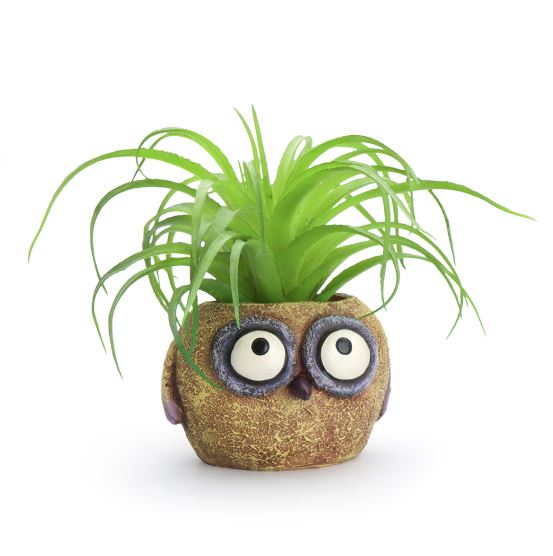 PLANTER MINI, BABY YELLOW OWL