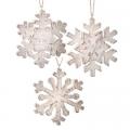 Frosted Snowflake Ornament