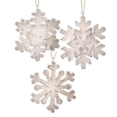 Frosted Snowflake Ornament