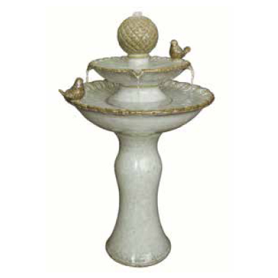 FOUNTAIN, BIRDBATH WHITE