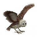 BARN OWL, 27"L X 15"H WINGS UP