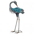 HERON, 28"H IRIDESCENT PREENING