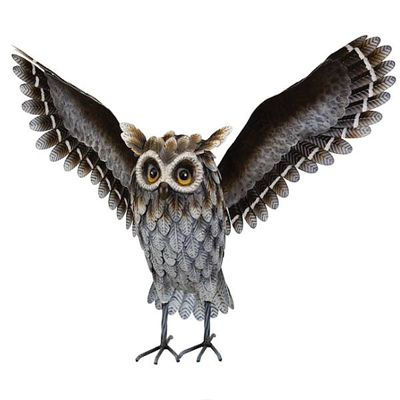 HORNED OWL,26"L X 19"H WINGS UP