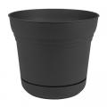 PLANTER, 7" SATURN CHARCOAL