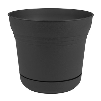 PLANTER, 7" SATURN CHARCOAL