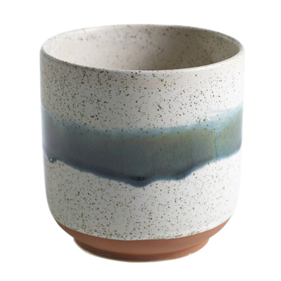 POT, MATEO 4.25"W X 4.5"H WHITE