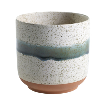 POT, MATEO 5.25"W X 5"H WHITE
