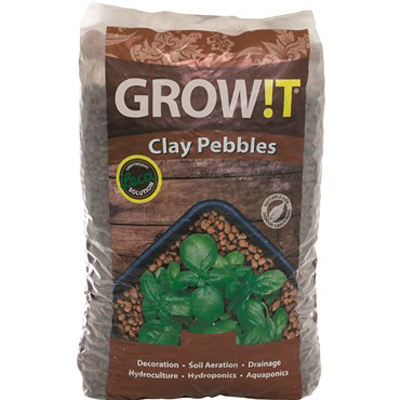 CLAY PEBBLES, 40 LITRE BAG