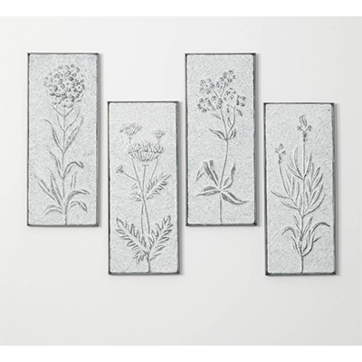 WALL DECOR, METAL 9.5"L X 23.25"