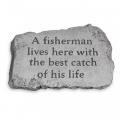 STONE, "A FISHERMAN..."  10"