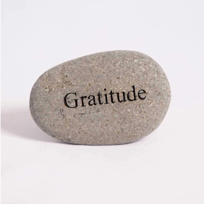 MINI STONE, 2-3" GRATITUDE