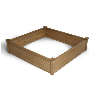 RAISED GARDEN BED, WOOD 48"X12"H