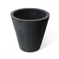 PLANTER, 20" CRETE BLACK