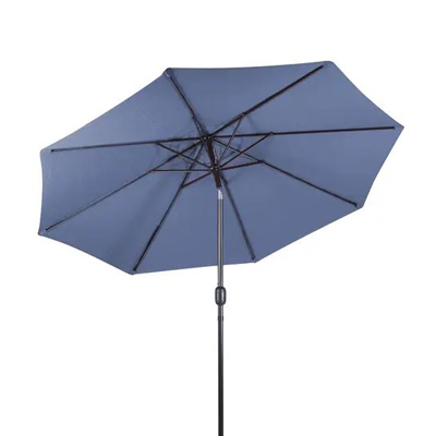 Navy 9' Steel Umbrella