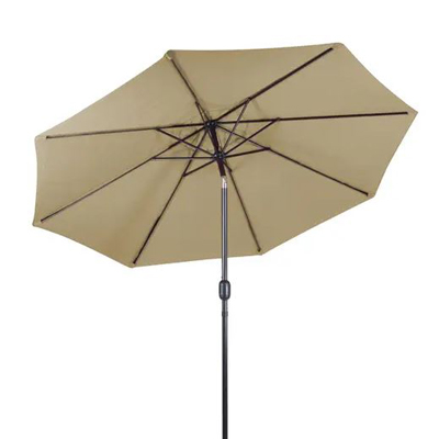 Taupe Steel 9' Umbrella