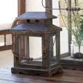 LANTERN, 13"H WOODEN BOX SMALL